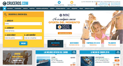 Desktop Screenshot of cruceros.com